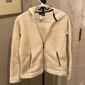 Patagonia Cream Zip Fleece with Hood Size XS